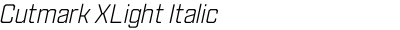 Cutmark XLight Italic